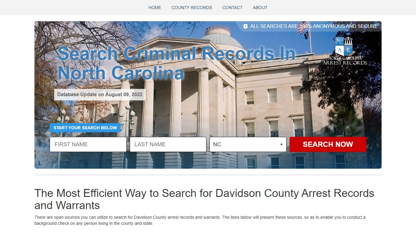 Davidson County Arrest Records and Warrants